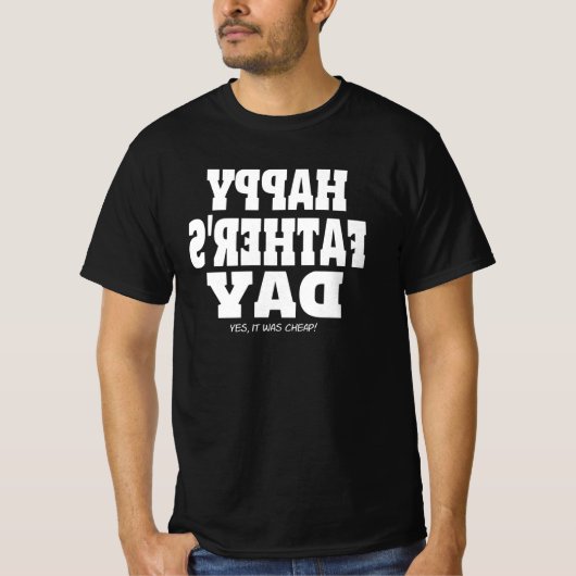 Funny Happy Vaderdag T-shirt (Voorkant)