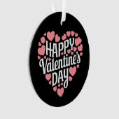 Funny Happy Valentijnsdag Hart Liefde Valentijn Ornament (voorkant)
