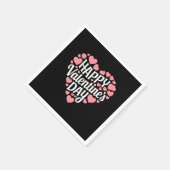 Funny Happy Valentijnsdag Hart Liefde Valentijn Servet (Hoek)