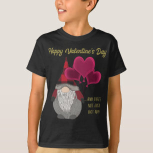 Funny Happy Valentines Day Gnome Gezegde Quote Mem T-shirt