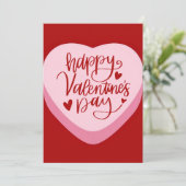 Funny Happy Valentine's Day Holiday Kaart (Staand voorkant)