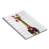 Funny Happy Valentine's Day Mugshot Guilty Giraffe Notitieboek (Rechterzijde)