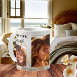 Funny Happy Wife Gouden Artistieke Bruiloft Mok<br><div class="desc">Mok met uw aangepaste foto's op een gouden abstract glitterontwerp. U kunt ook uw eigen grappige of andere teksten toevoegen. Een mooi cadeau voor een vrouw,  of ze nu net getrouwd of getrouwd is voor vele jaren!</div>