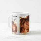 Funny Happy Wife Gouden Artistieke Bruiloft Mok (Voorkant links)