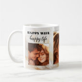 Funny Happy Wife Gouden Artistieke Bruiloft Mok (Links)