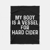 Funny Hard Cider  Fleece Deken (Voorkant)