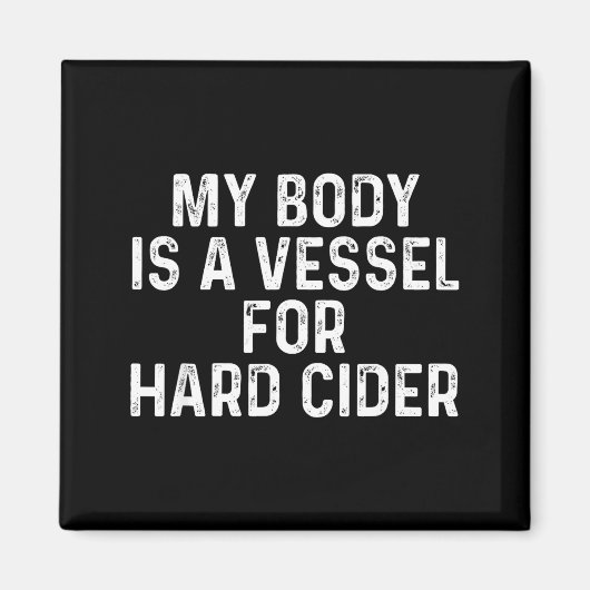 Funny Hard Cider  Magneet (Voorkant)