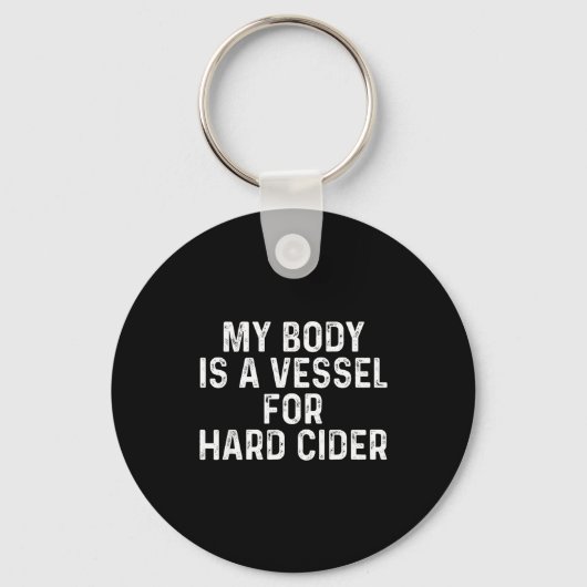 Funny Hard Cider  Sleutelhanger (Voorkant)