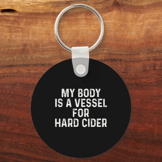 Funny Hard Cider Sleutelhanger (Voorkant)