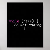 Funny Hard Working Devops Programming C# Poster (Voorkant)