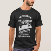 Funny Harmonica Player Musician Gift T-shirt (Voorkant)
