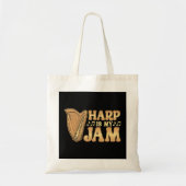 Funny Harp Player is mijn jam Harpist Musician Mus Tote Bag (Voorkant)