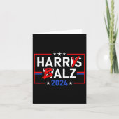 Funny Harris W 24 Harry B 2024 Meme Democraten Ste Kaart (Voorkant)