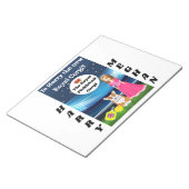 Funny Harry en Meghan Large Writing Pad Notitieblok (Schuin)