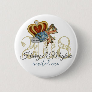 Funny Harry en Meghan nodigden me uit tot Royal We Ronde Button 5,7 Cm
