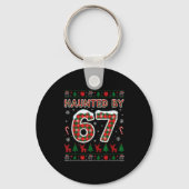 Funny Haunted By 67 Christmas Holiday Women Kids X Sleutelhanger (Voorkant)