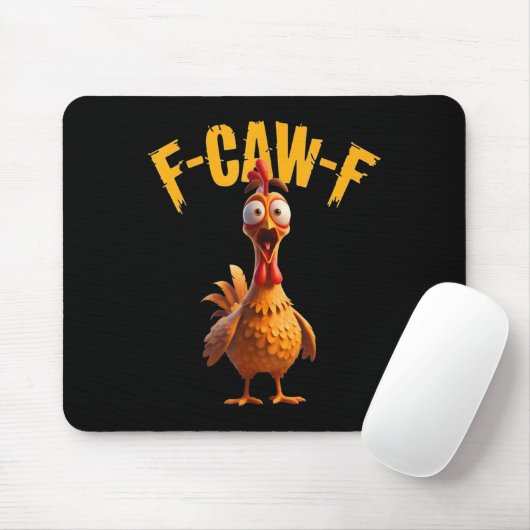 Funny Haunted Chicken F-caw-f Tee Muismat (Met muis)