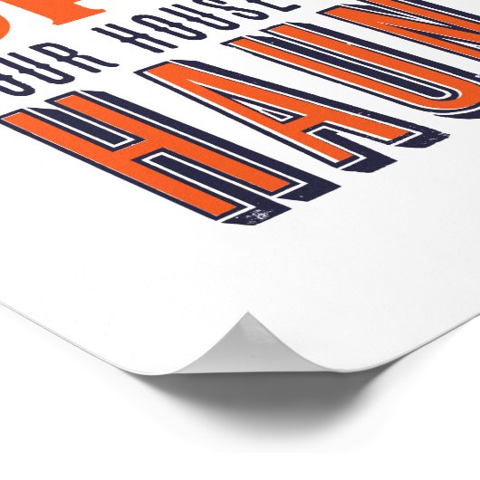 Funny Haunted House Inspirerend Quote Halloween Poster (Hoek)