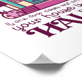 Funny Haunted House Quote Horror Movie Halloween Poster (Hoek)