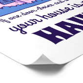 Funny Haunted House Quote Horror Movie Halloween Poster (Hoek)