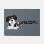 Funny Havanese Puppy Dog Cartoon Deurmat (Voorkant)