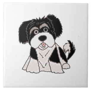 Funny Havanese Puppy Dog Cartoon Tegeltje
