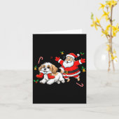 Funny Havanese Santa Claus Boots Christmas Womens  Kaart (Gele Bloem)