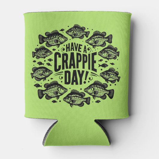 Funny Have a Crappie Day Fishing Blikjeskoeler (Voorkant)