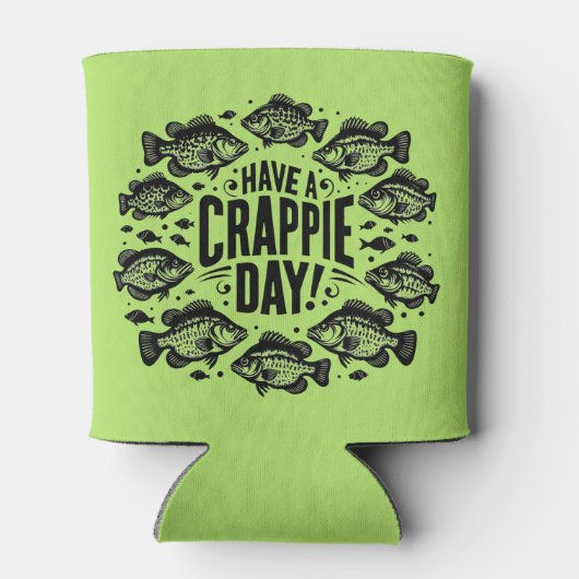 Funny Have a Crappie Day Fishing Blikjeskoeler (Achterkant)