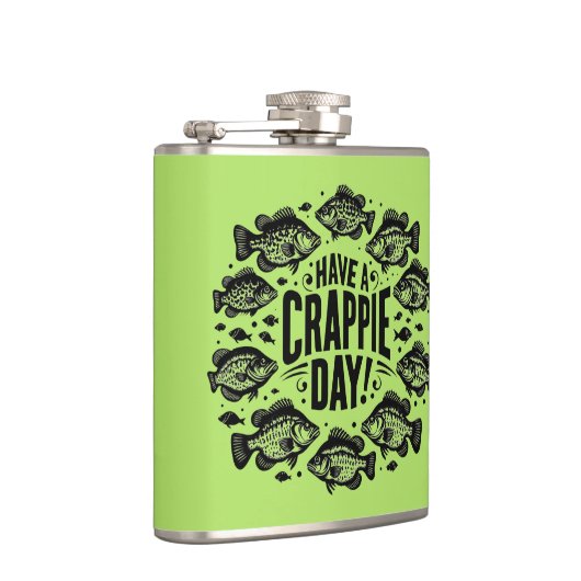Funny Have a Crappie Day Fishing Heupfles (Rechts)
