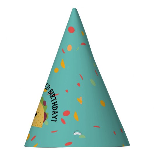 Funny have a Fantastaco Birthday Cute Kawaii Taco Feesthoedjes (Rechts)