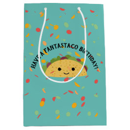 Funny have a Fantastaco Birthday Cute Kawaii Taco Medium Cadeauzakje