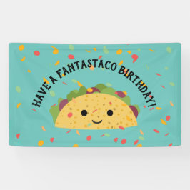 Funny have a Fantastaco Birthday Cute Kawaii Taco Spandoek