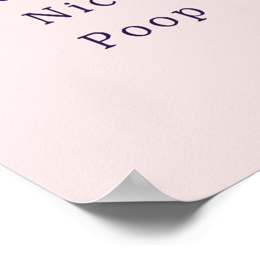 Funny Have A Nice Poop Bathroom Poster (Hoek)