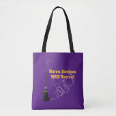 Funny have Broom zal Halloween Canvas tas reizen (Voorkant)