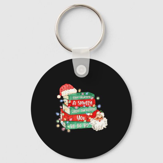 Funny Have Yourself A Smutty Little Christmas Book Sleutelhanger (Voorkant)