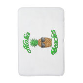Funny Hawaiian Pineapple Aloha Beaches Badmat (Voorkant Verticaal)