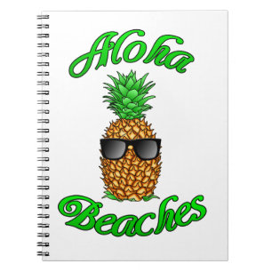Funny Hawaiian Pineapple Aloha Beaches Notitieboek