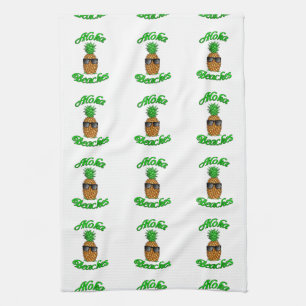Funny Hawaiian Pineapple Aloha Beaches Theedoek