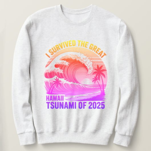 Funny Hawaiian Tsunami Survivor Shirt - 2025 (Design voorkant)