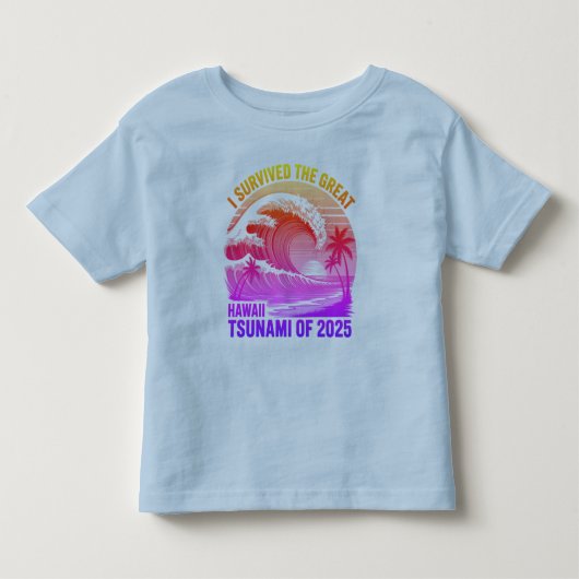Funny Hawaiian Tsunami Survivor Shirt - 2025 (Voorkant)