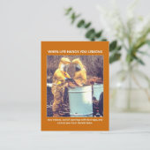Funny Hazmat Biohazard Safety Adviseur Briefkaart (Staand voorkant)