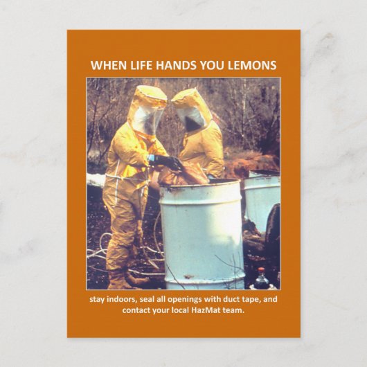 Funny Hazmat Biohazard Safety Adviseur Briefkaart (Voorkant)