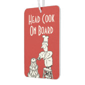 Funny Head Cook Cartoon Luchtverfrisser (Links)