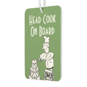 Funny Head Cook Cartoon Luchtverfrisser (Links)