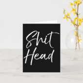 Funny Head Quote Saying For Women Fun Gag Gift Hea Kaart (Gele Bloem)