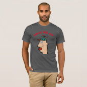 Funny Head Travel geeft tekst uit. T-shirt (Voorkant volledig)