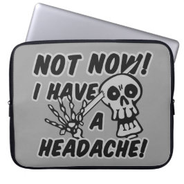 Funny Headache Laptop Sleeve