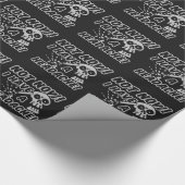Funny Headache Skull wrappapier Cadeaupapier (Hoek)
