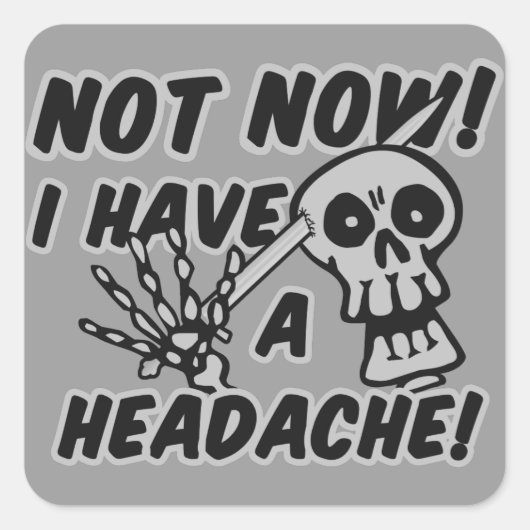 Funny Headache stickers (Voorkant)